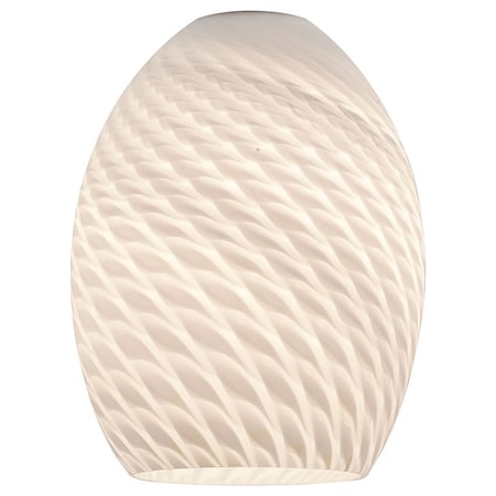 Access Lighting FireBird, Pendant Glass Shade, White Firebird Glass 23123-WHTFB